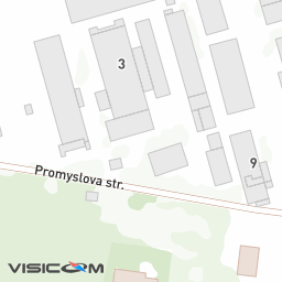 Prolisky, str. Promyslova, 9 — Visicom maps