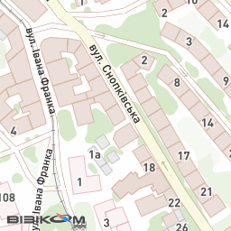 Львів, вул. Снопківська, 12 — Візіком карти