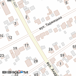 Дніпро (Дніпропетровськ), вул. Таджицька, 15 — Візіком карти