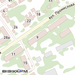 Наталине, вул. Промислова (Червоноармійська), 9 — Візіком карти